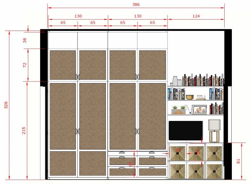 Projet dressing façades en cannage au Teich sur le Bassin d'Arcachon